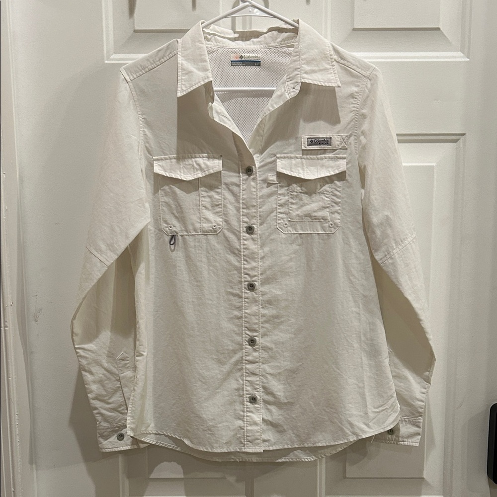 Columbia Fishing Button-Up Shirt with Pockets